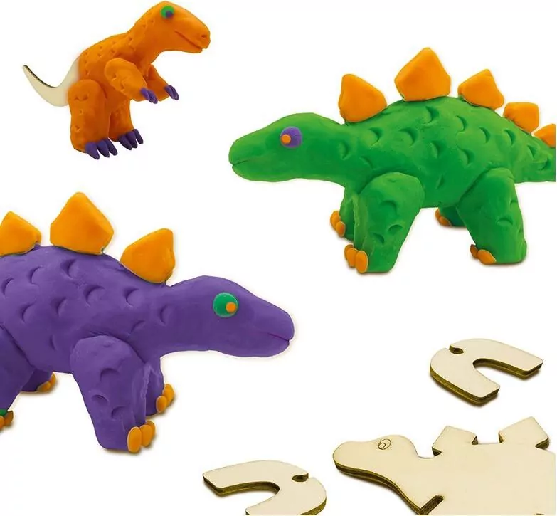 Ciastolina Drewniane dinozaury - tantis.pl