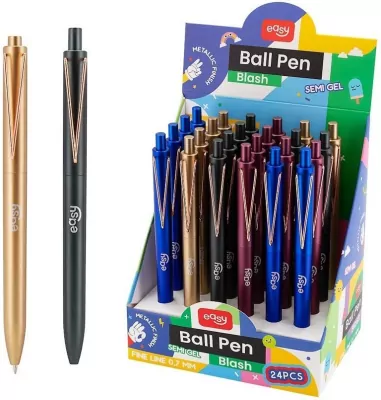 Długopis automatyczny niebieski  EASY