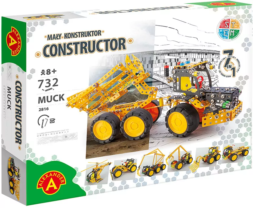 Mały Konstruktor 7w1 - Muck 8+ - tantis.pl