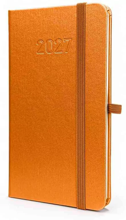 Kalendarz 2027 B6 Slim Tygodniowy Pomarańczowy - tantis.pl