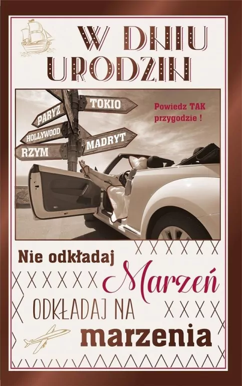 Kartka okolicznościowa. Urodziny - tantis.pl