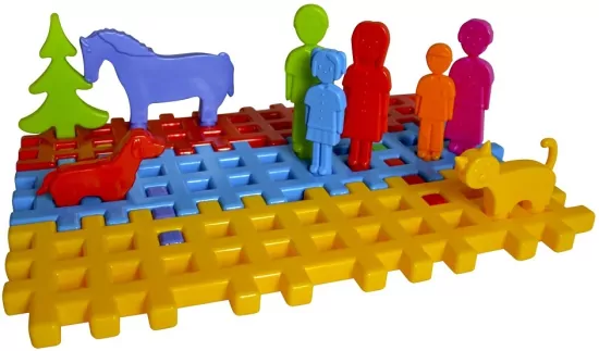 Klocki konstrukcyjne. Szczęśliwa rodzinka