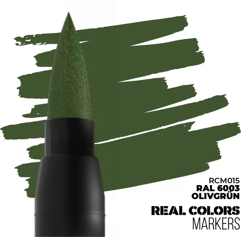 AK Interactive: Real Colors Markers - RCM015 - RAL 6003 Olivgrün - tantis.pl