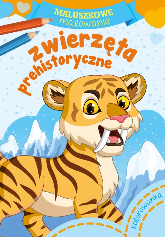 Zwierzęta prehistoryczne. Maluszkowe malowanie - tantis.pl
