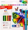 Kredki trójkątne plastik Color Emotio 12 kol DELI - tantis.pl