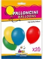 Balony lateksowe mix kolorów 26cm 20szt - tantis.pl