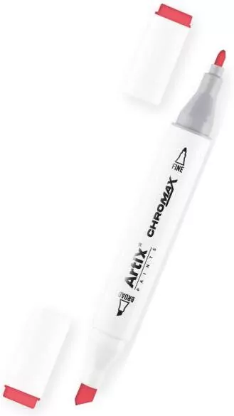 Marker Chromax z 2 końcówk. coral red 12 (6szt) - tantis.pl
