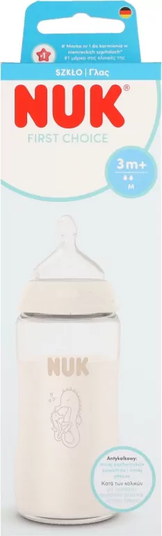 NUK. First Choice. Butelka. 240 ml. Konik - tantis.pl
