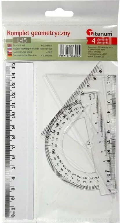 Komplet geometryczny 15cm 4 elementowy - tantis.pl