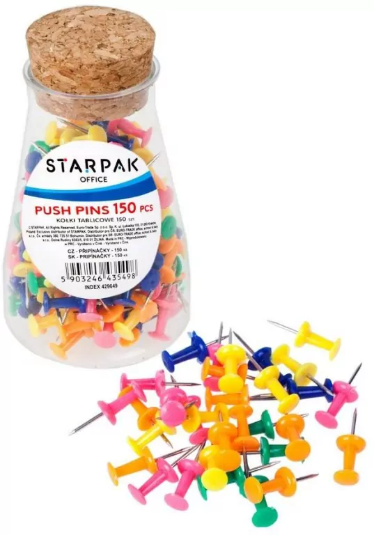 Pinezki kolorowe 150el - tantis.pl