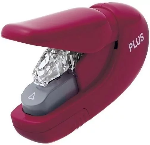 Zszywacz Staple-Free SL106-AB 5K wiśniowy PLUS - tantis.pl