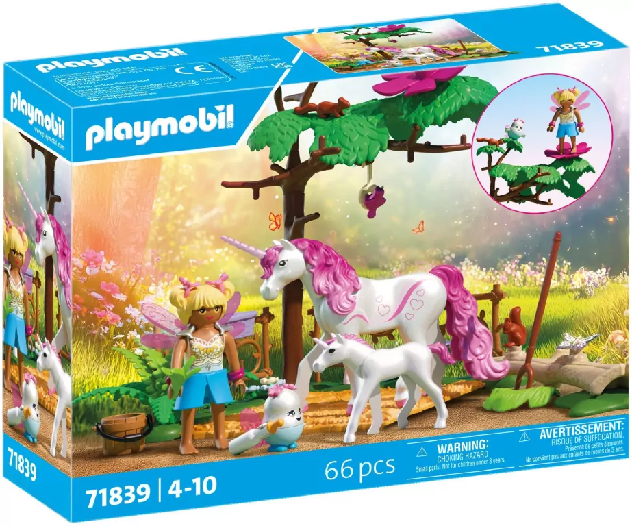 Playmobil Magiczna stajnia jednorożców dla mamy i źrebaka 71839 - tantis.pl
