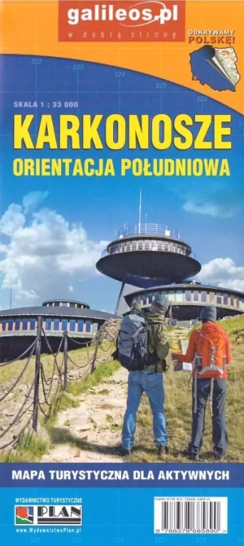 Karkonosze. Orientacja południowa. Mapa dla aktywnych 1:33 000 - tantis.pl