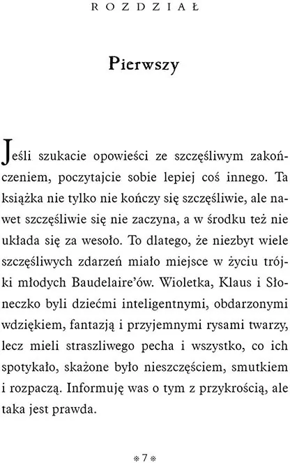 Przykry początek. Seria niefortunnych zdarzeń. Tom 1 - tantis.pl