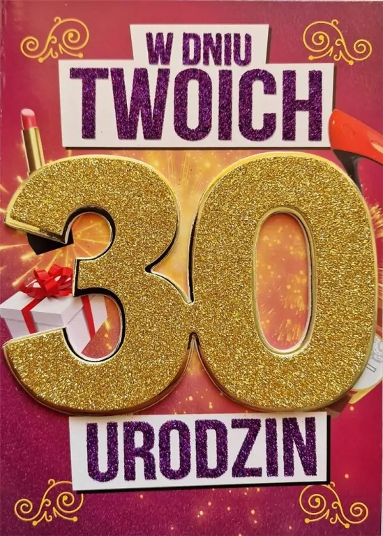 Karnet Urodziny 30 damskie - tantis.pl