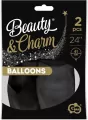 Balony Beauty&Charm pastelowe czarne 2szt - tantis.pl