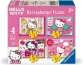 Puzzle dla dzieci 2D: Hello Kitty 4w1 - tantis.pl