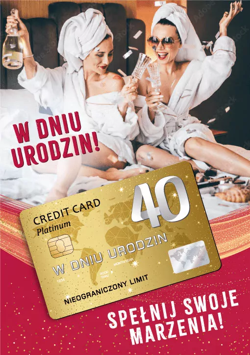 Karnet. Urodziny 40 - tantis.pl