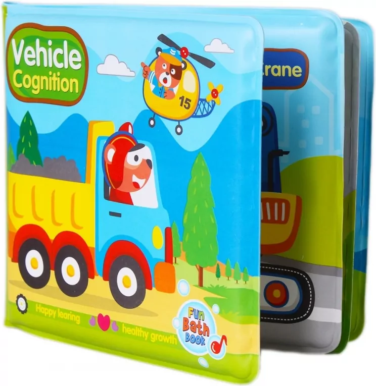 Książeczka do kąpieli. Pojazdy - tantis.pl