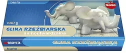 Glina rzeźbiarska samoutwardzalna. Biała 500g