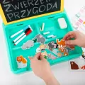 Przenośny zestaw tablic 5w1 ZOO w walizce KIDEA - tantis.pl