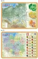 Podkładka edukacyjna. Polska Ogólnogeograficzna i administracyjno-drogowa mapa Polski - tantis.pl