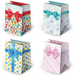 Torebki ozdobne T5-19 Kokardy jasne 10 sztuk