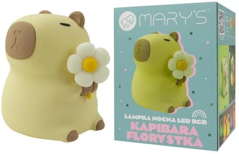 Lampka nocna LED. Kapibara Florystka - tantis.pl