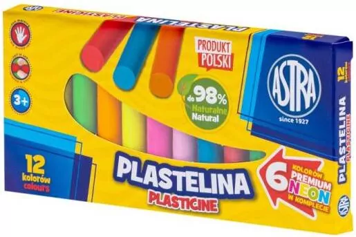 Plastelina Astra 12 kolorów - tantis.pl