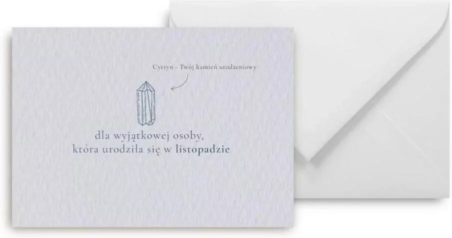 Mini kartka Urodziny listopad - tantis.pl