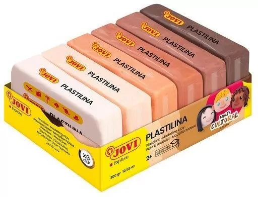 Plastelina cielista 6x50g mix JOVI - tantis.pl