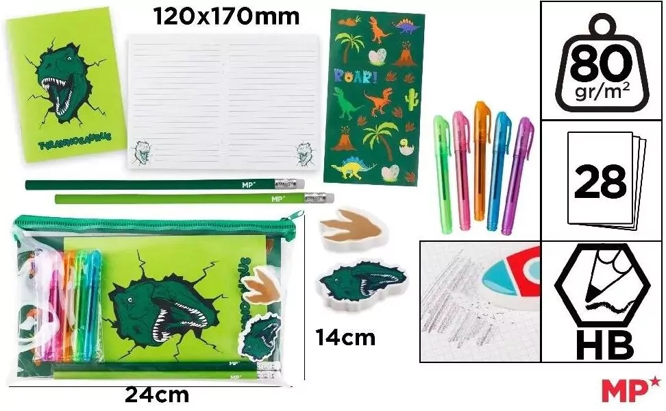Zestaw do pisania dinozaur - tantis.pl