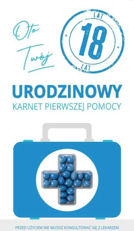 Karnet urodziny 18 - tantis.pl