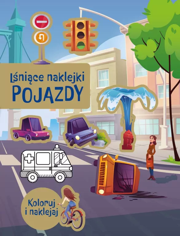 Lśniące naklejki. Pojazdy - tantis.pl