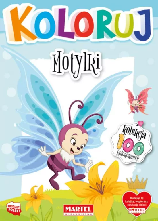 Koloruj. Motylki - tantis.pl