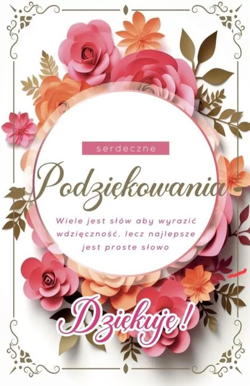 Karnet Podziękowania - tantis.pl