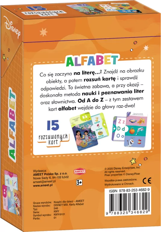 Disney MIX. Karty Alfabet - tantis.pl