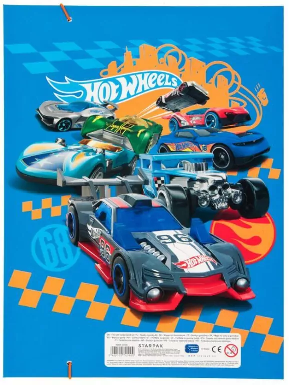 Teczka z gumką A4. Hot Wheels - tantis.pl