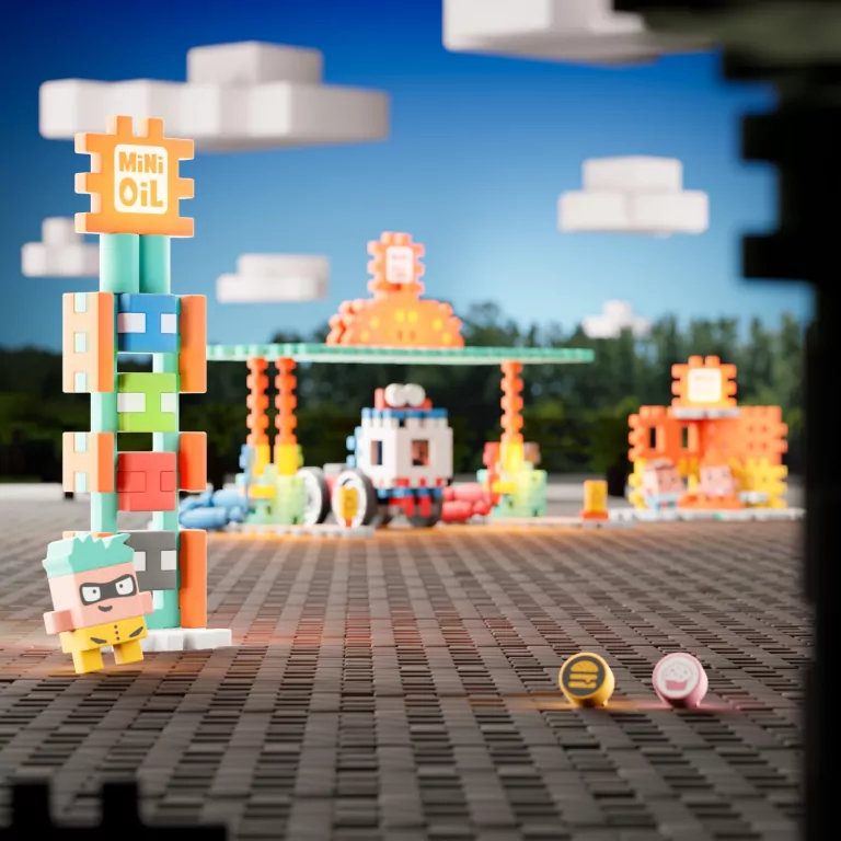 Mini Waffle City 148el Stacja paliw - tantis.pl