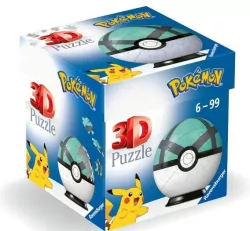 Ravensburger. Puzzle 3D Kula. Pokemon Net Ball