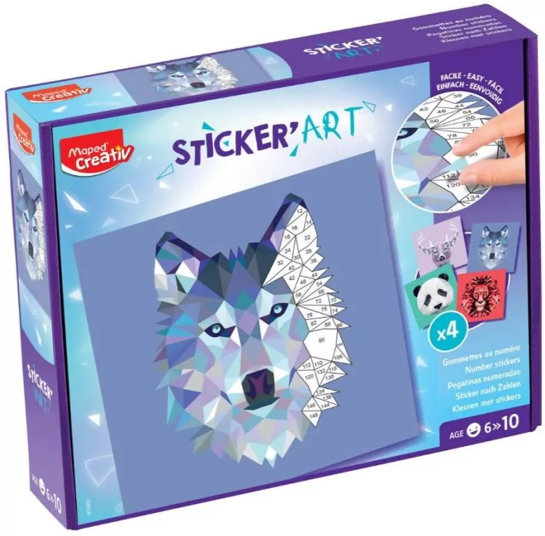 Maped. Przyklejanie po numerach. Sticker Art - tantis.pl