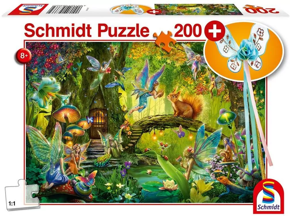 Puzzle 200. Leśne wróżki z różdżką - tantis.pl
