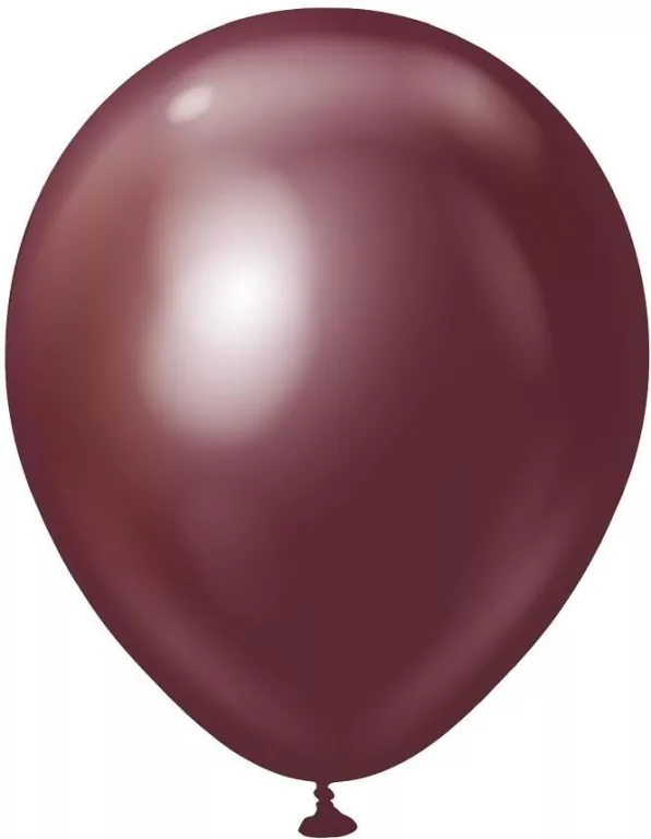 Balony Kalisan mirror bordowe 50szt - tantis.pl