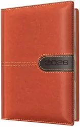 Kalendarz 2026 A6 tygodniowy brązowy