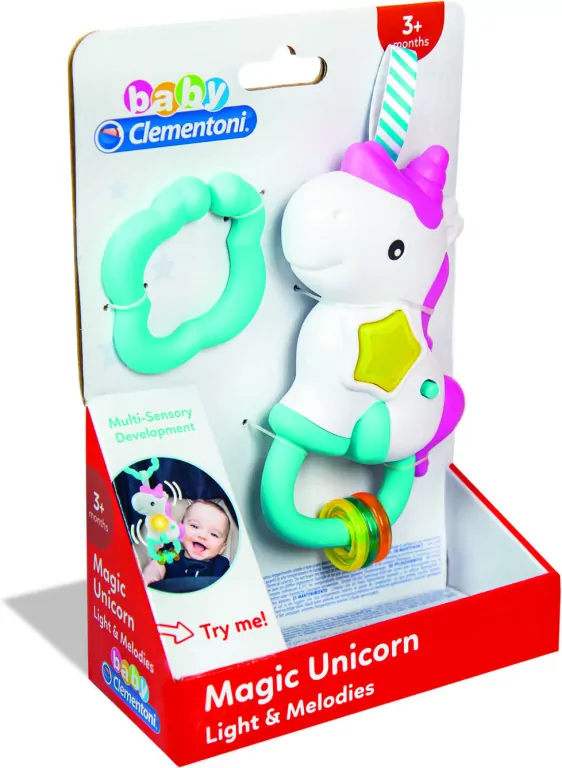 Interaktywna grzechotka Jednorożec - tantis.pl