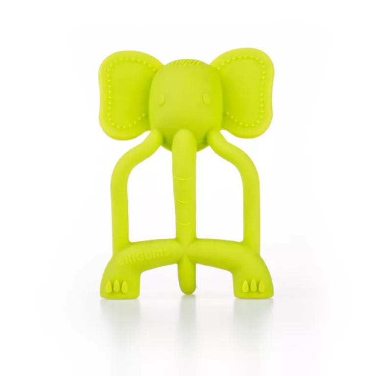 Gryzak dla dzieci uspokajający Słoń limonka - tantis.pl