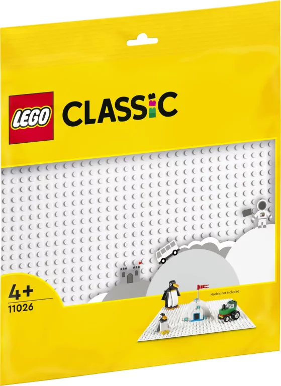 LEGO® Classic. Biała płytka konstrukcyjna. 11026 - tantis.pl