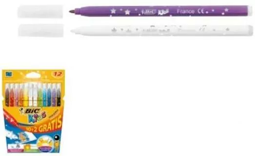 Flamastry KIDS Colour & Erase 10+2 kolory - tantis.pl