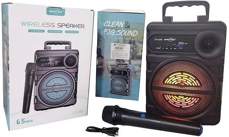 Głośnik z mikrofonem radio USB - tantis.pl