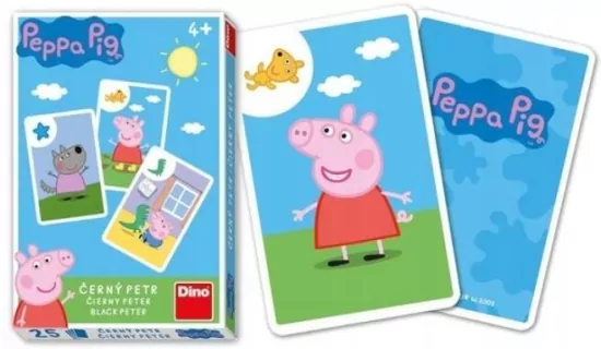 Karty do gry dla dzieci Czarny Piotruś Peppa